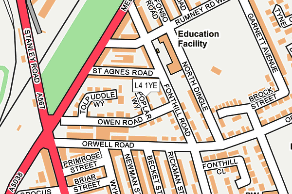 L4 1YE map - OS OpenMap – Local (Ordnance Survey) L4 1YE map - OS OpenMap – Local (Ordnance Survey)