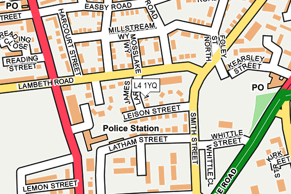L4 1YQ map - OS OpenMap – Local (Ordnance Survey) L4 1YQ map - OS OpenMap – Local (Ordnance Survey)