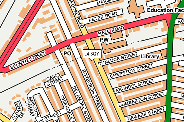 L4 3QY map - OS OpenMap – Local (Ordnance Survey)