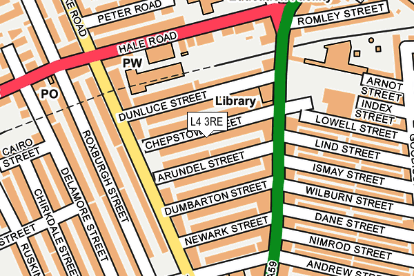 L4 3RE map - OS OpenMap – Local (Ordnance Survey) L4 3RE map - OS OpenMap – Local (Ordnance Survey)