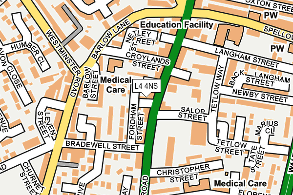L4 4NS map - OS OpenMap – Local (Ordnance Survey) L4 4NS map - OS OpenMap – Local (Ordnance Survey)