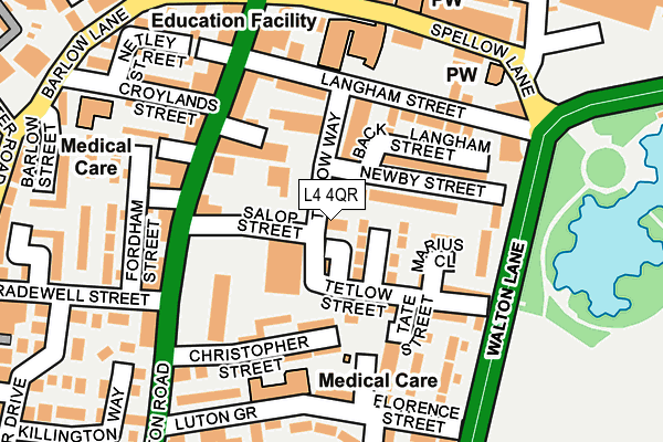 L4 4QR map - OS OpenMap – Local (Ordnance Survey) L4 4QR map - OS OpenMap – Local (Ordnance Survey)