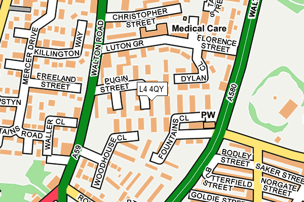 L4 4QY map - OS OpenMap – Local (Ordnance Survey) L4 4QY map - OS OpenMap – Local (Ordnance Survey)