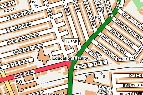 L4 5QB map - OS OpenMap – Local (Ordnance Survey) L4 5QB map - OS OpenMap – Local (Ordnance Survey)