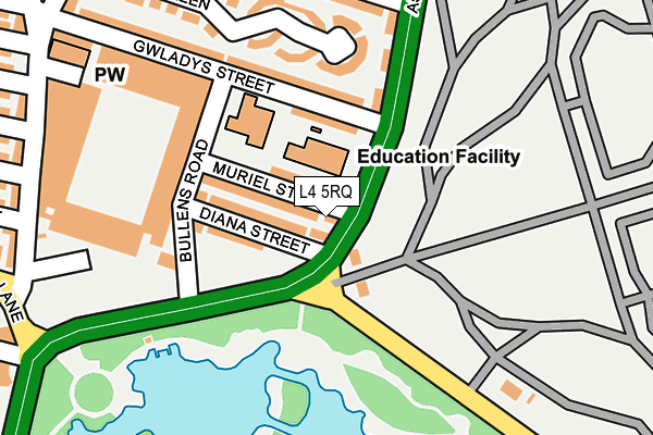 L4 5RQ map - OS OpenMap – Local (Ordnance Survey) L4 5RQ map - OS OpenMap – Local (Ordnance Survey)