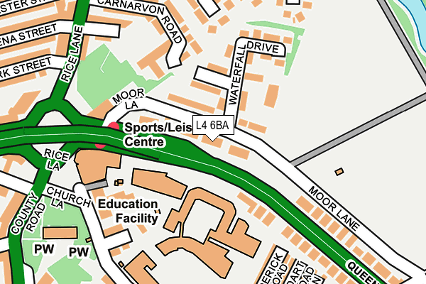 L4 6BA map - OS OpenMap – Local (Ordnance Survey) L4 6BA map - OS OpenMap – Local (Ordnance Survey)