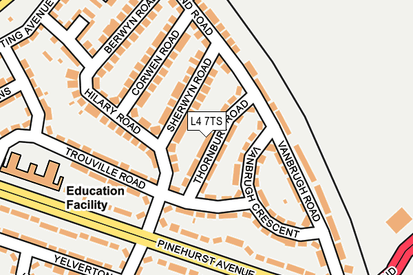L4 7TS map - OS OpenMap – Local (Ordnance Survey) L4 7TS map - OS OpenMap – Local (Ordnance Survey)