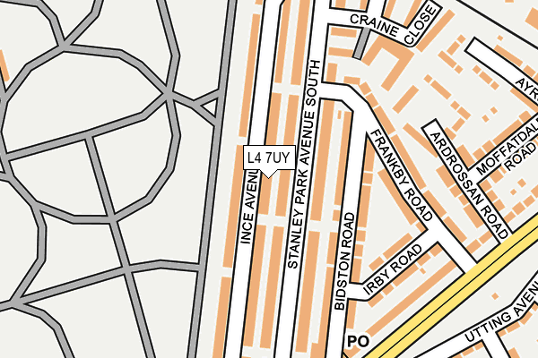 L4 7UY map - OS OpenMap – Local (Ordnance Survey) L4 7UY map - OS OpenMap – Local (Ordnance Survey)