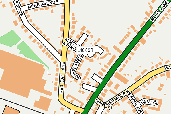 L40 0SR map - OS OpenMap – Local (Ordnance Survey) L40 0SR map - OS OpenMap – Local (Ordnance Survey)