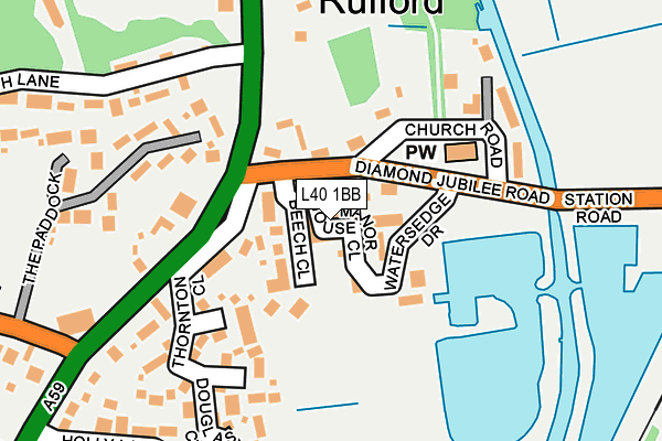 L40 1BB map - OS OpenMap – Local (Ordnance Survey) L40 1BB map - OS OpenMap – Local (Ordnance Survey)