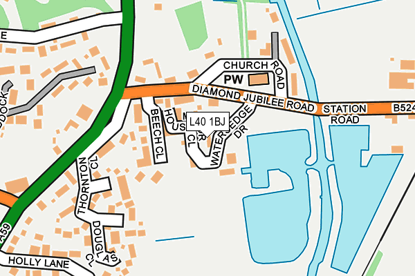 L40 1BJ map - OS OpenMap – Local (Ordnance Survey) L40 1BJ map - OS OpenMap – Local (Ordnance Survey)