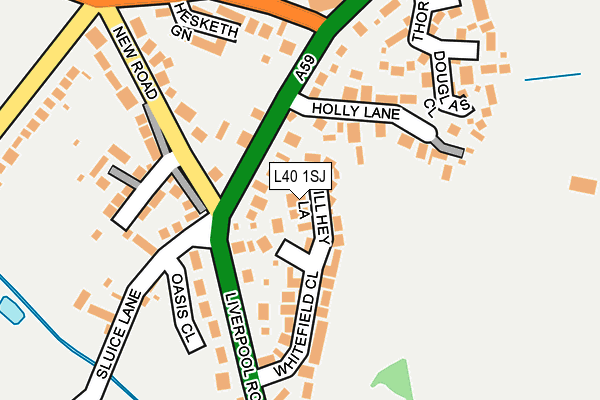 L40 1SJ map - OS OpenMap – Local (Ordnance Survey) L40 1SJ map - OS OpenMap – Local (Ordnance Survey)
