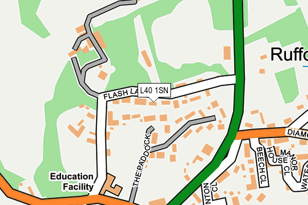 L40 1SN map - OS OpenMap – Local (Ordnance Survey) L40 1SN map - OS OpenMap – Local (Ordnance Survey)