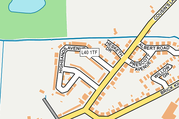 L40 1TF map - OS OpenMap – Local (Ordnance Survey) L40 1TF map - OS OpenMap – Local (Ordnance Survey)