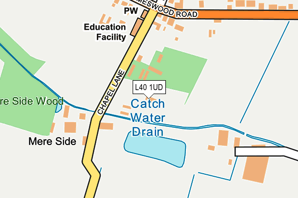 L40 1UD map - OS OpenMap – Local (Ordnance Survey) L40 1UD map - OS OpenMap – Local (Ordnance Survey)