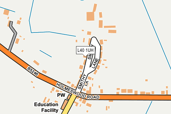 L40 1UH map - OS OpenMap – Local (Ordnance Survey) L40 1UH map - OS OpenMap – Local (Ordnance Survey)