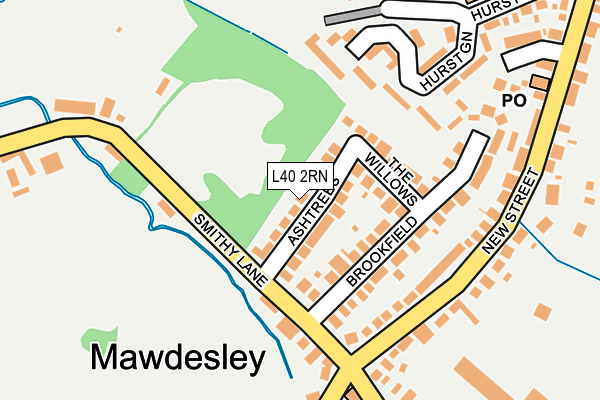 L40 2RN map - OS OpenMap – Local (Ordnance Survey) L40 2RN map - OS OpenMap – Local (Ordnance Survey)