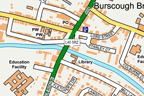 L40 5RZ map - OS OpenMap – Local (Ordnance Survey) L40 5RZ map - OS OpenMap – Local (Ordnance Survey)