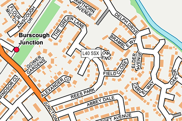 L40 5SX map - OS OpenMap – Local (Ordnance Survey) L40 5SX map - OS OpenMap – Local (Ordnance Survey)