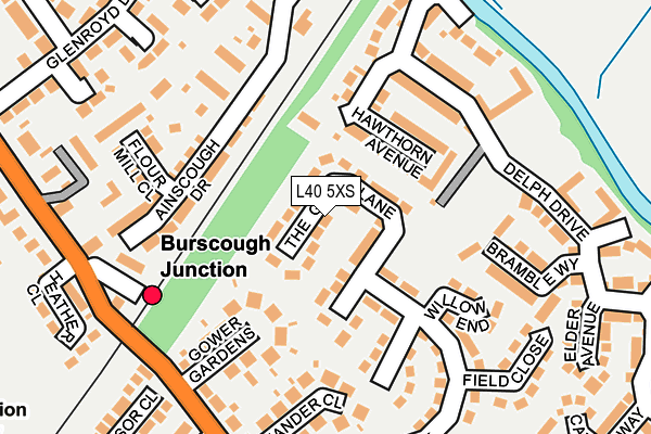 L40 5XS map - OS OpenMap – Local (Ordnance Survey) L40 5XS map - OS OpenMap – Local (Ordnance Survey)