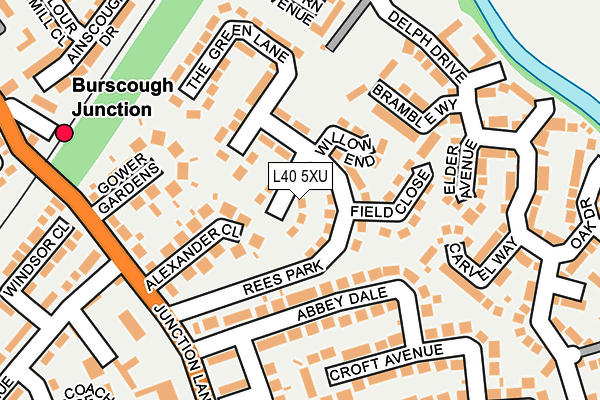 L40 5XU map - OS OpenMap – Local (Ordnance Survey) L40 5XU map - OS OpenMap – Local (Ordnance Survey)