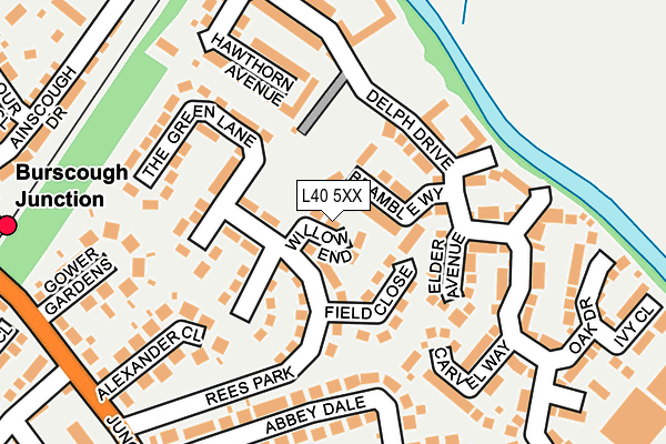 L40 5XX map - OS OpenMap – Local (Ordnance Survey) L40 5XX map - OS OpenMap – Local (Ordnance Survey)