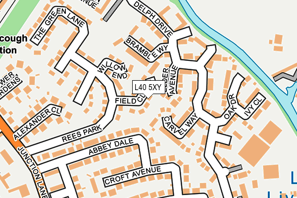 L40 5XY map - OS OpenMap – Local (Ordnance Survey) L40 5XY map - OS OpenMap – Local (Ordnance Survey)