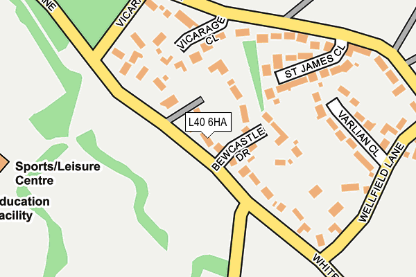 L40 6HA map - OS OpenMap – Local (Ordnance Survey)
