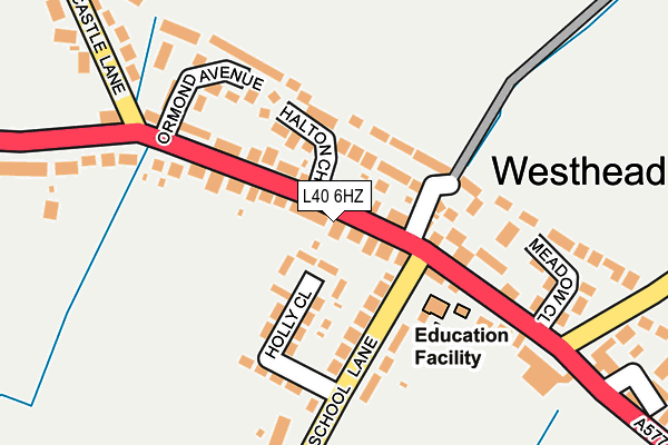 L40 6HZ map - OS OpenMap – Local (Ordnance Survey) L40 6HZ map - OS OpenMap – Local (Ordnance Survey)