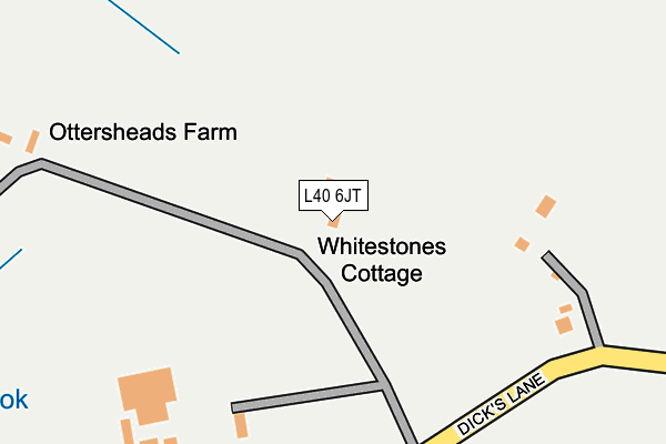 L40 6JT map - OS OpenMap – Local (Ordnance Survey) L40 6JT map - OS OpenMap – Local (Ordnance Survey)