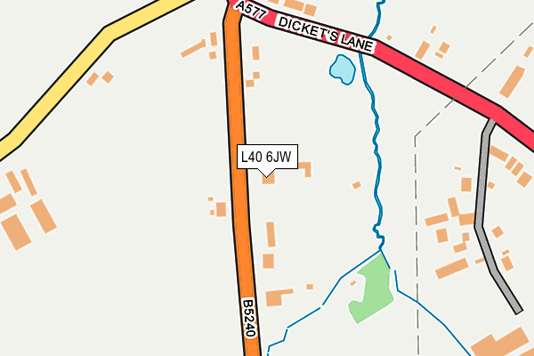 L40 6JW map - OS OpenMap – Local (Ordnance Survey) L40 6JW map - OS OpenMap – Local (Ordnance Survey)