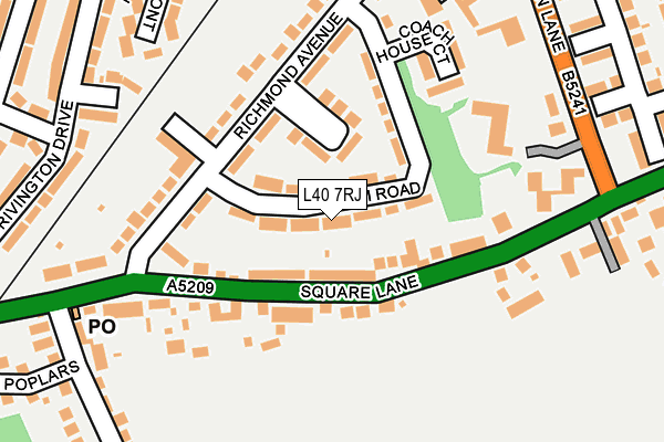 L40 7RJ map - OS OpenMap – Local (Ordnance Survey) L40 7RJ map - OS OpenMap – Local (Ordnance Survey)