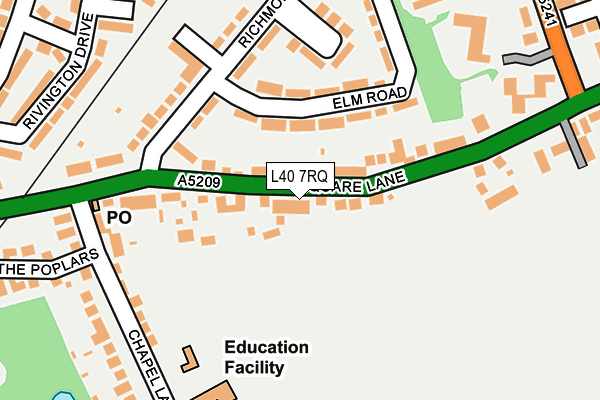 L40 7RQ map - OS OpenMap – Local (Ordnance Survey) L40 7RQ map - OS OpenMap – Local (Ordnance Survey)