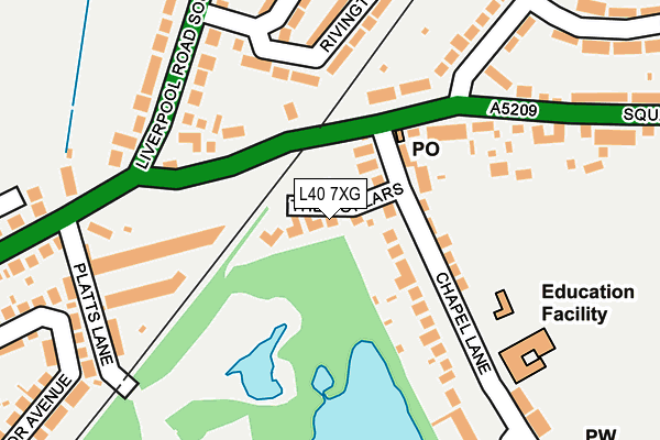 L40 7XG map - OS OpenMap – Local (Ordnance Survey) L40 7XG map - OS OpenMap – Local (Ordnance Survey)