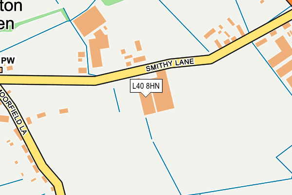 L40 8HN map - OS OpenMap – Local (Ordnance Survey) L40 8HN map - OS OpenMap – Local (Ordnance Survey)