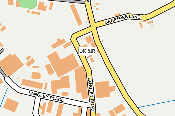 L40 8JR map - OS OpenMap – Local (Ordnance Survey) L40 8JR map - OS OpenMap – Local (Ordnance Survey)