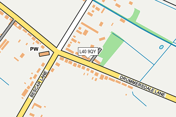 L40 9QY map - OS OpenMap – Local (Ordnance Survey) L40 9QY map - OS OpenMap – Local (Ordnance Survey)