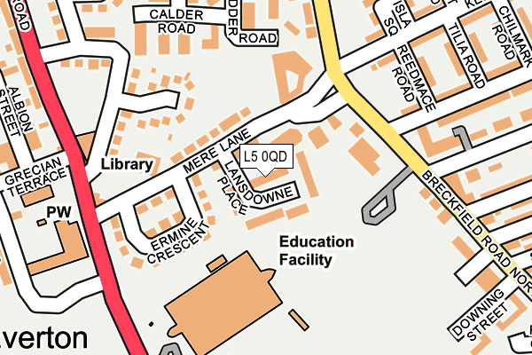 L5 0QD map - OS OpenMap – Local (Ordnance Survey) L5 0QD map - OS OpenMap – Local (Ordnance Survey)