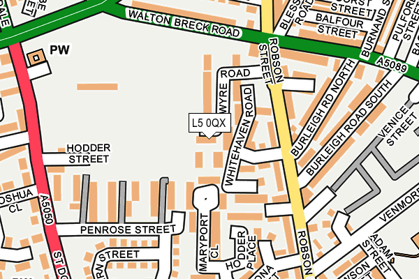 L5 0QX map - OS OpenMap – Local (Ordnance Survey) L5 0QX map - OS OpenMap – Local (Ordnance Survey)