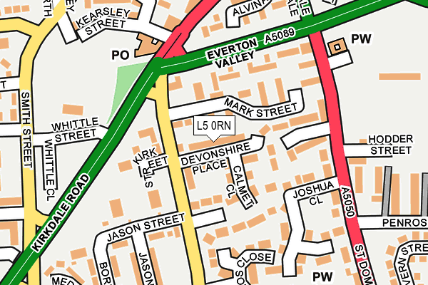 L5 0RN map - OS OpenMap – Local (Ordnance Survey) L5 0RN map - OS OpenMap – Local (Ordnance Survey)