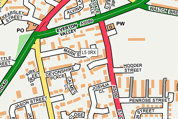 L5 0RX map - OS OpenMap – Local (Ordnance Survey) L5 0RX map - OS OpenMap – Local (Ordnance Survey)