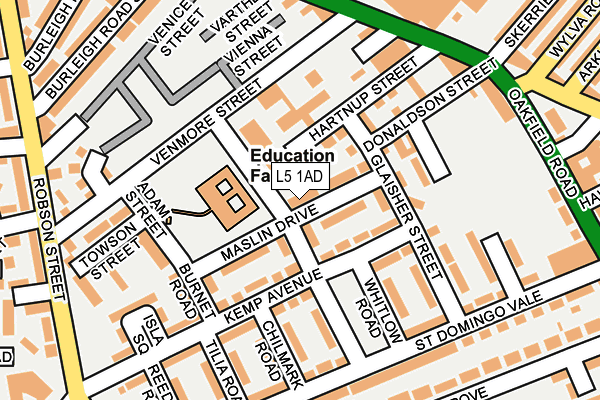 L5 1AD map - OS OpenMap – Local (Ordnance Survey) L5 1AD map - OS OpenMap – Local (Ordnance Survey)