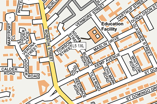 L5 1XL map - OS OpenMap – Local (Ordnance Survey) L5 1XL map - OS OpenMap – Local (Ordnance Survey)