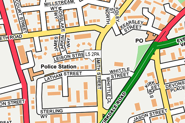 L5 2PA map - OS OpenMap – Local (Ordnance Survey) L5 2PA map - OS OpenMap – Local (Ordnance Survey)