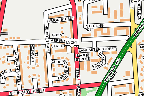 L5 2PY map - OS OpenMap – Local (Ordnance Survey) L5 2PY map - OS OpenMap – Local (Ordnance Survey)