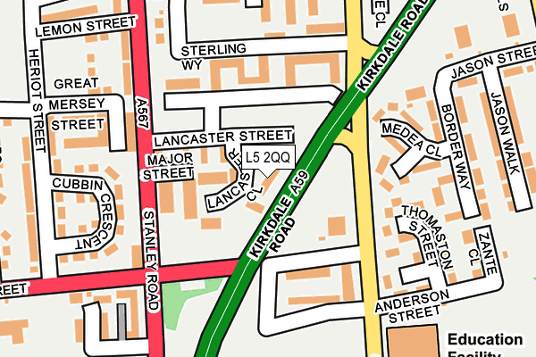 L5 2QQ map - OS OpenMap – Local (Ordnance Survey) L5 2QQ map - OS OpenMap – Local (Ordnance Survey)