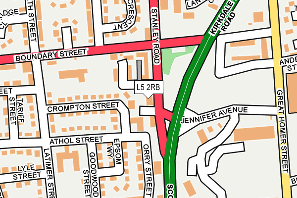 L5 2RB map - OS OpenMap – Local (Ordnance Survey) L5 2RB map - OS OpenMap – Local (Ordnance Survey)