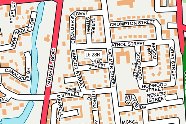 L5 2SR map - OS OpenMap – Local (Ordnance Survey) L5 2SR map - OS OpenMap – Local (Ordnance Survey)