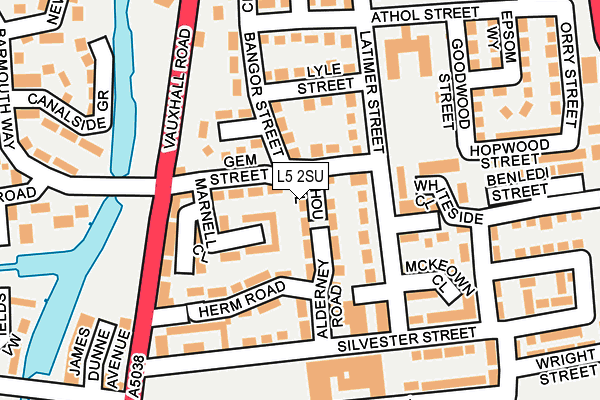 L5 2SU map - OS OpenMap – Local (Ordnance Survey) L5 2SU map - OS OpenMap – Local (Ordnance Survey)