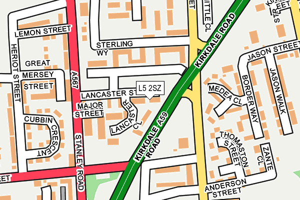 L5 2SZ map - OS OpenMap – Local (Ordnance Survey) L5 2SZ map - OS OpenMap – Local (Ordnance Survey)